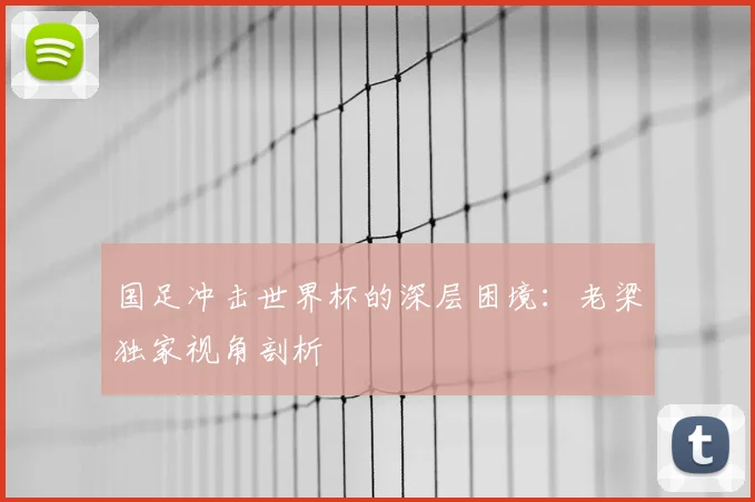 国足冲击世界杯的深层困境：老梁独家视角剖析