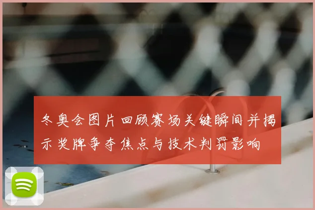 冬奥会图片回顾赛场关键瞬间并揭示奖牌争夺焦点与技术判罚影响